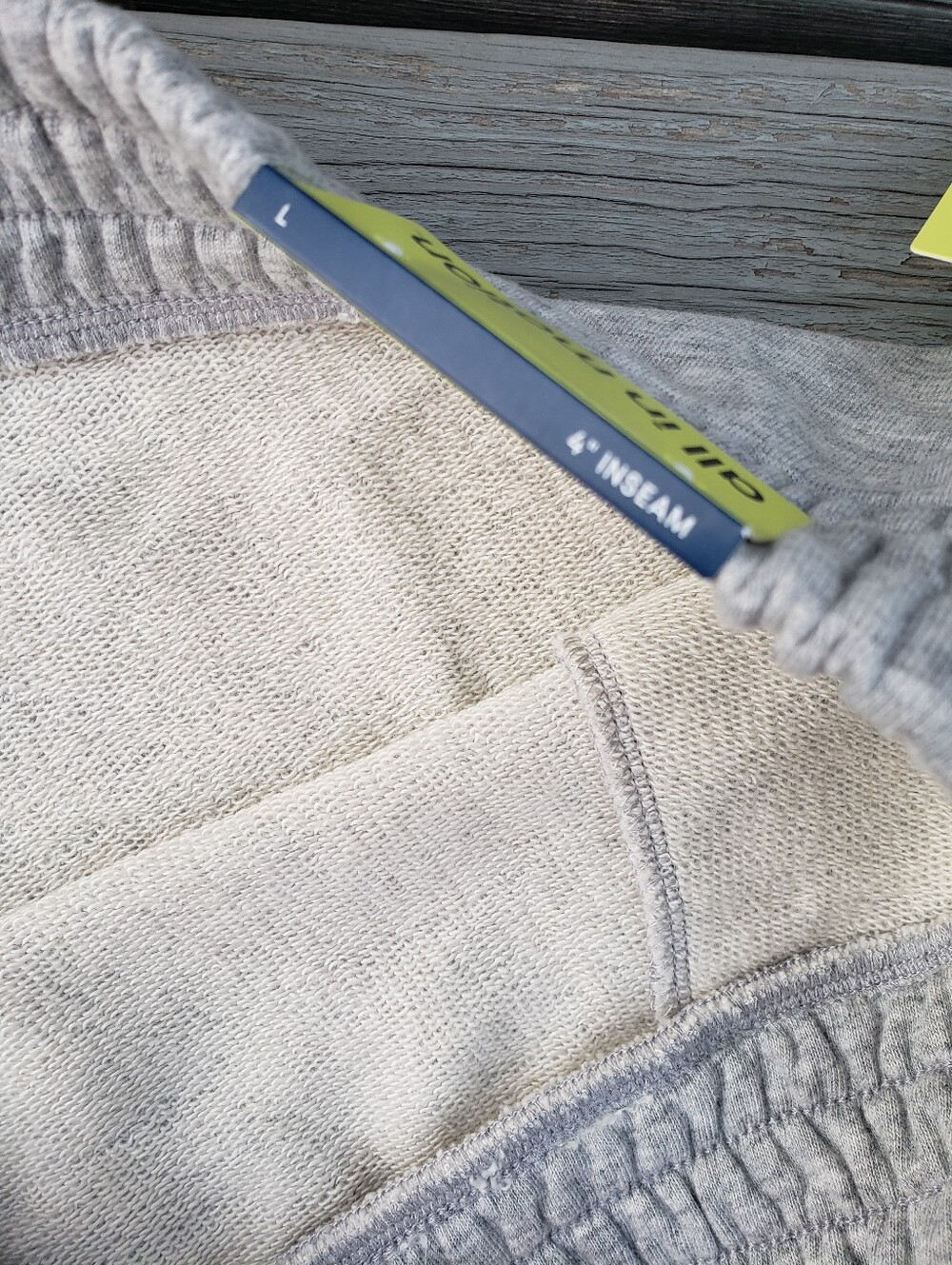 All In Motion Gray 4" Inseam High Rise Lounge Shorts - Large - Picture 7 of 11